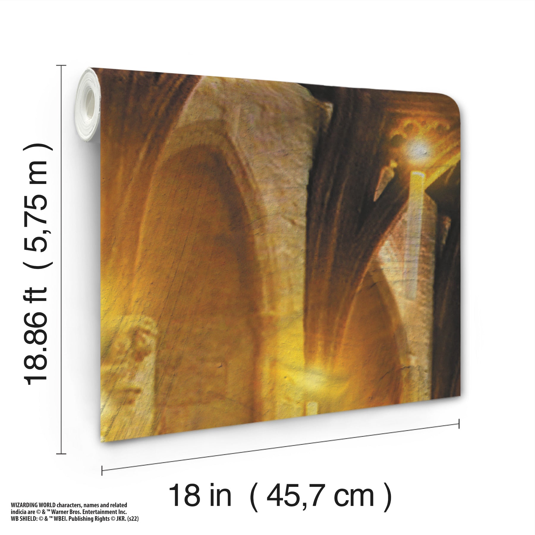 Harry Potter Great Hall P&S Wall Murals - dimensions