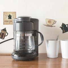 Coffee House Wall Decals in a room setting