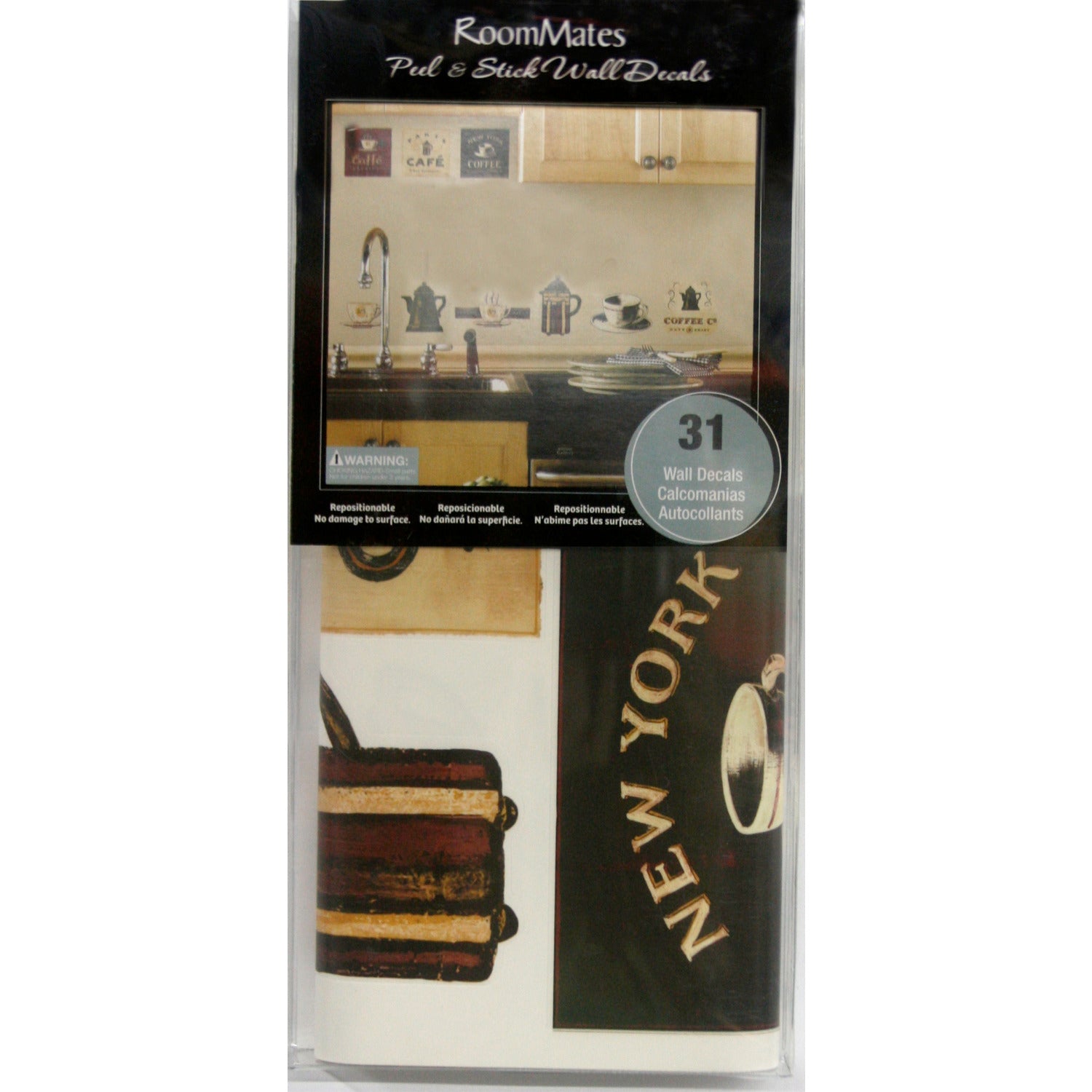 Coffee House Wall Decals - packaging