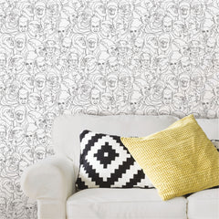 Universal Classic Monsters P&S Wallpaper in a room setting