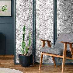 Universal Classic Monsters P&S Wallpaper in a room setting