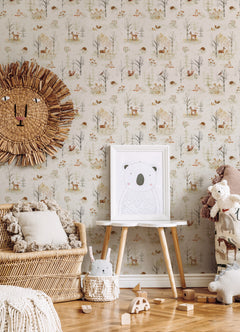 Clara Jean Peel and Stick Wallpaper in a room setting