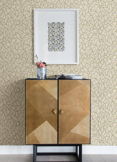 Modern Crescent Moon Peel and Stick Wallpaper