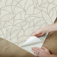 Modern Crescent Moon Peel & Stick Wallpaper - how to peel