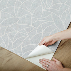 Modern Crescent Moon Peel & Stick Wallpaper - how to peel