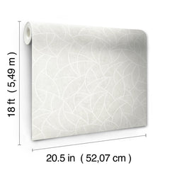 Modern Crescent Moon Peel & Stick Wallpaper - dimensions
