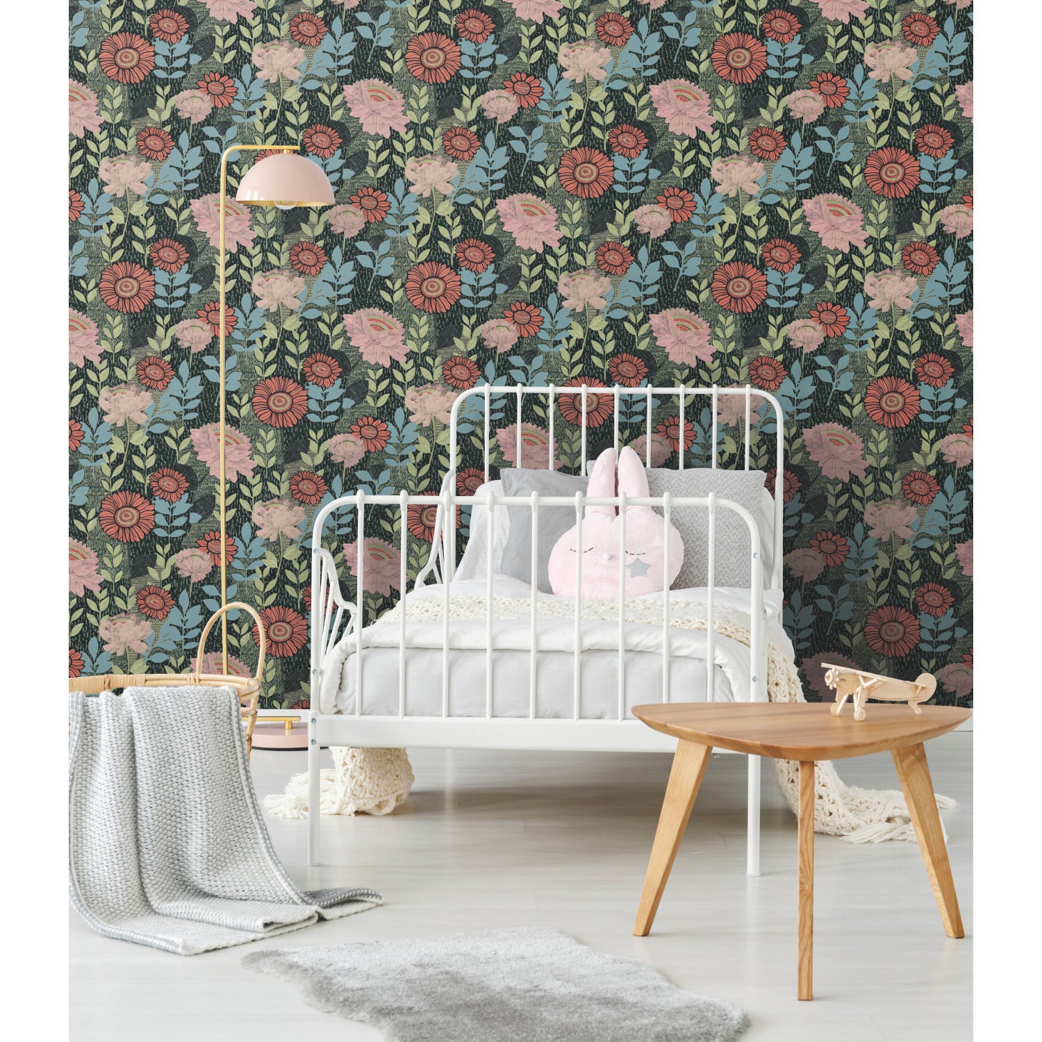 RMK12575RL Peel and Stick Wallpaper in a room setting