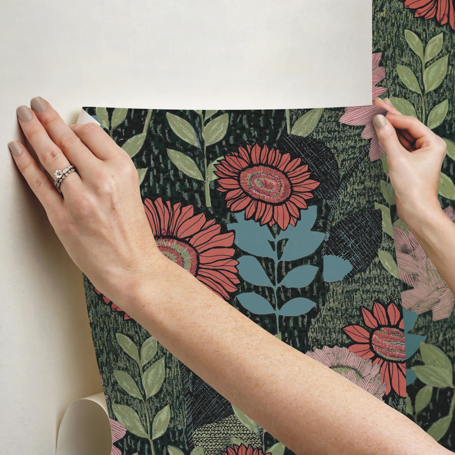 RMK12575RL Peel and Stick Wallpaper - how to stick