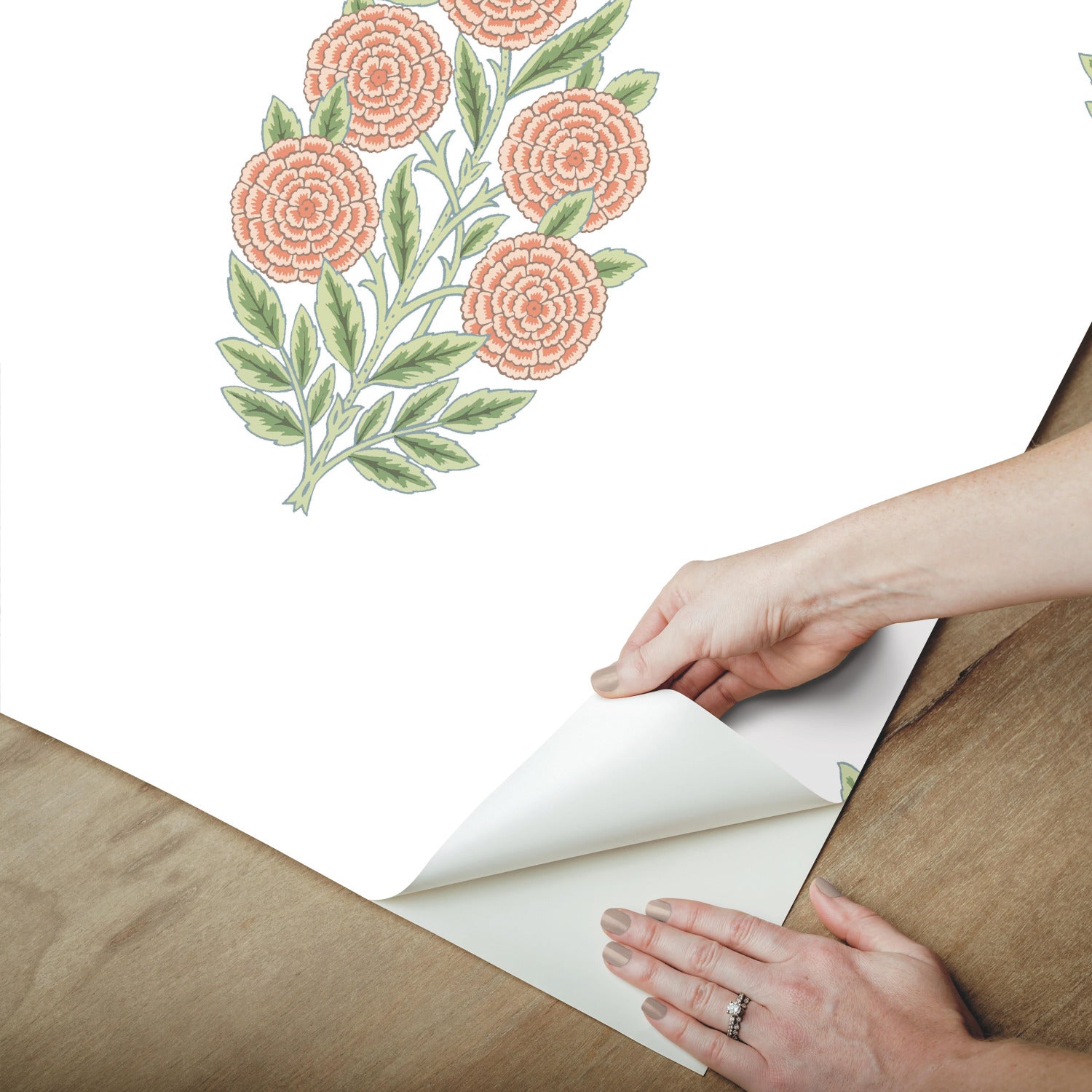 RMK12576RL Peel and Stick Wallpaper - how to peel