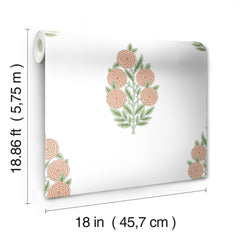 RMK12576RL Peel and Stick Wallpaper - dimensions