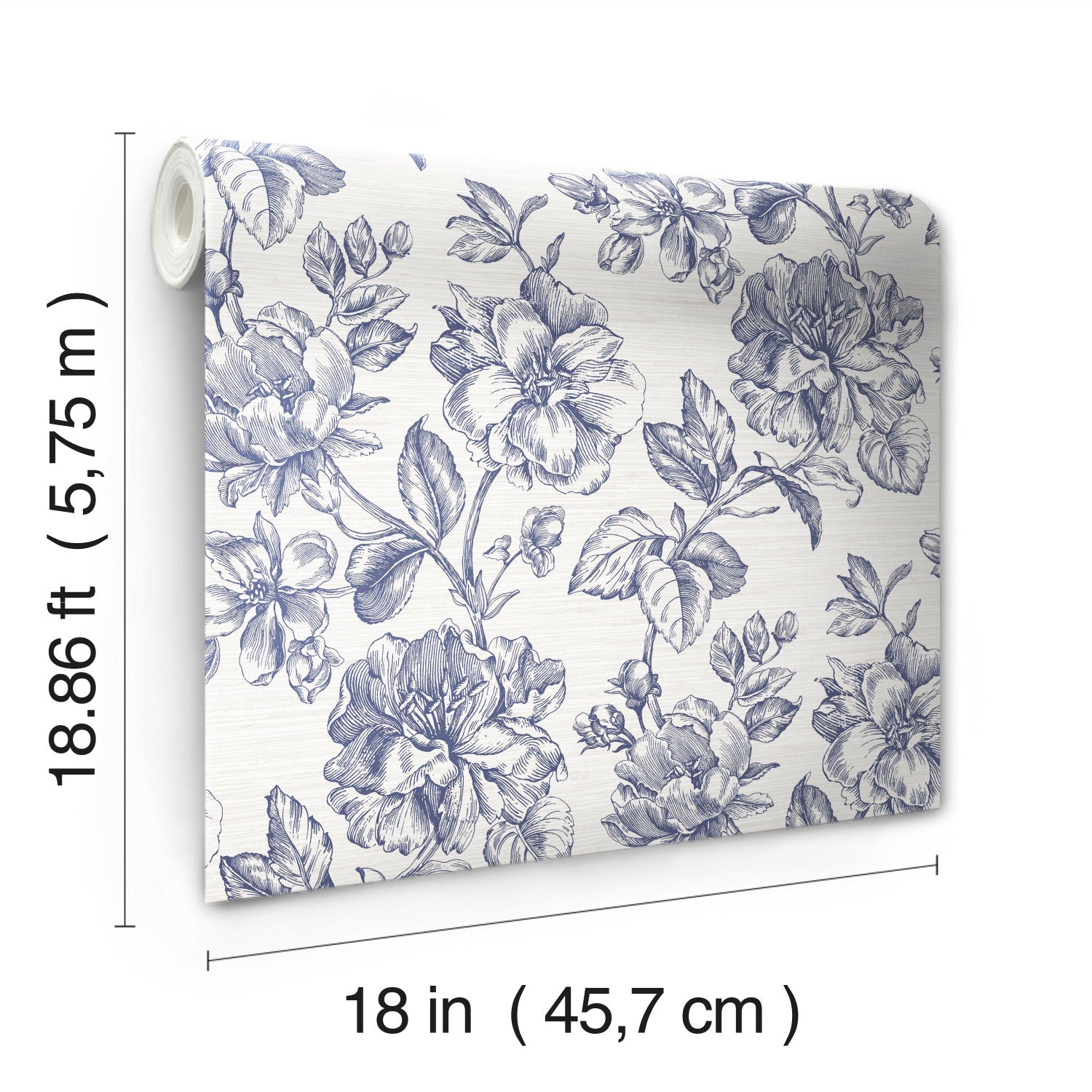 RMK12577RL Peel and Stick Wallpaper - dimensions