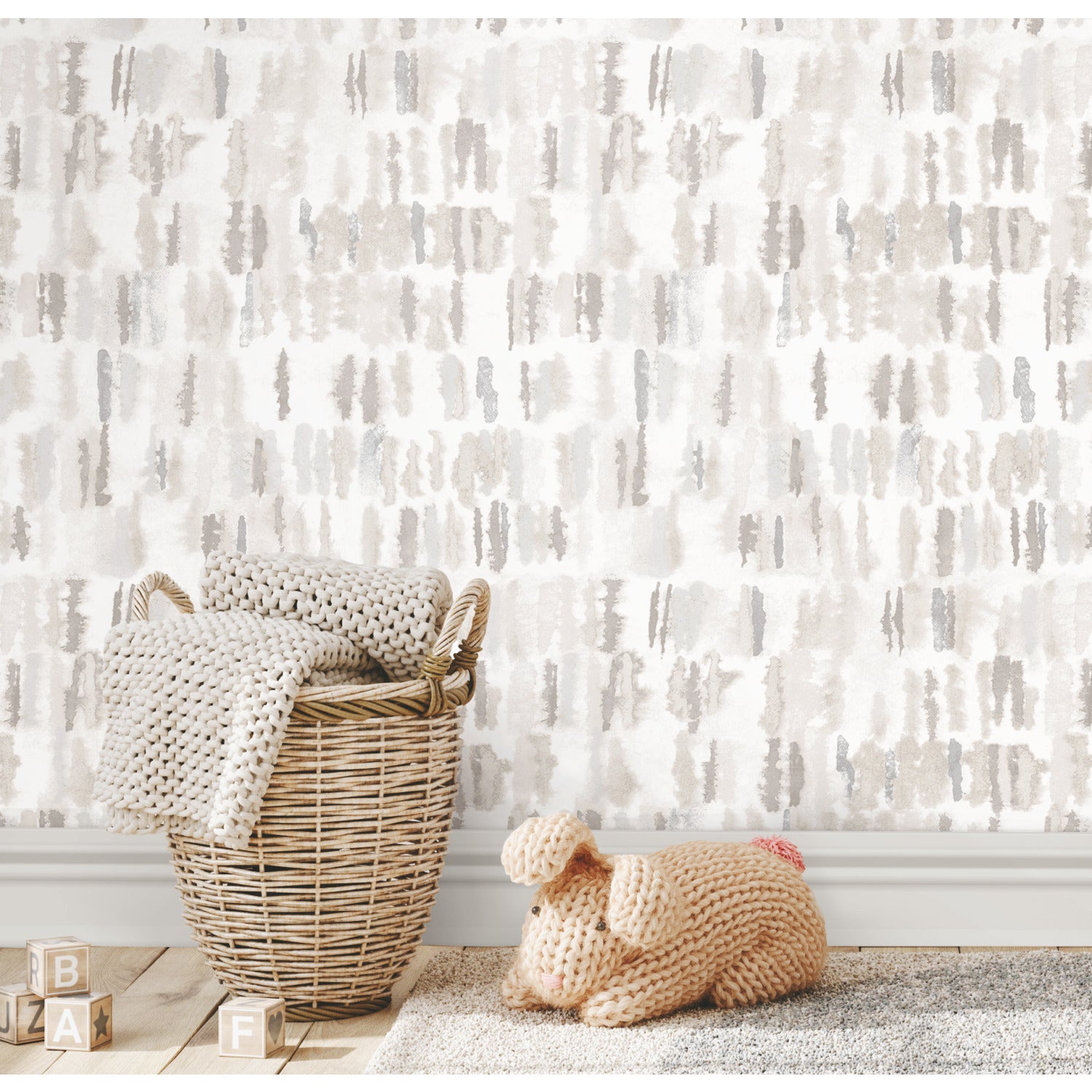 RMK12579RL Peel and Stick Wallpaper in a room setting