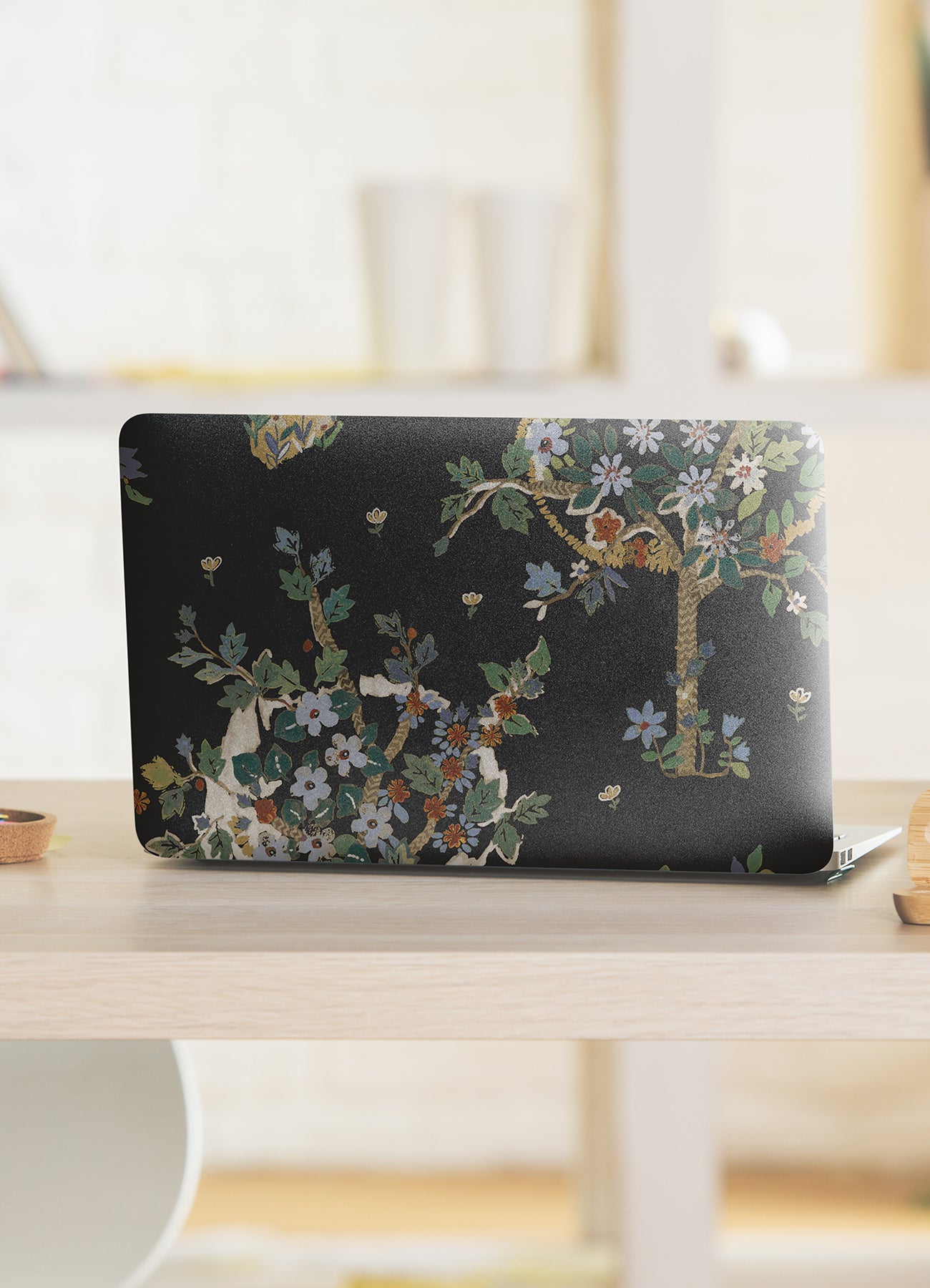 Flowering Peace Tree Peel & Stick Wallpaper in a room setting