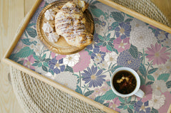 Bohemian Floral Peel & Stick Wallpaper in a room setting