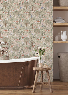 Clara Jean Peel and Stick Wallpaper in a room setting