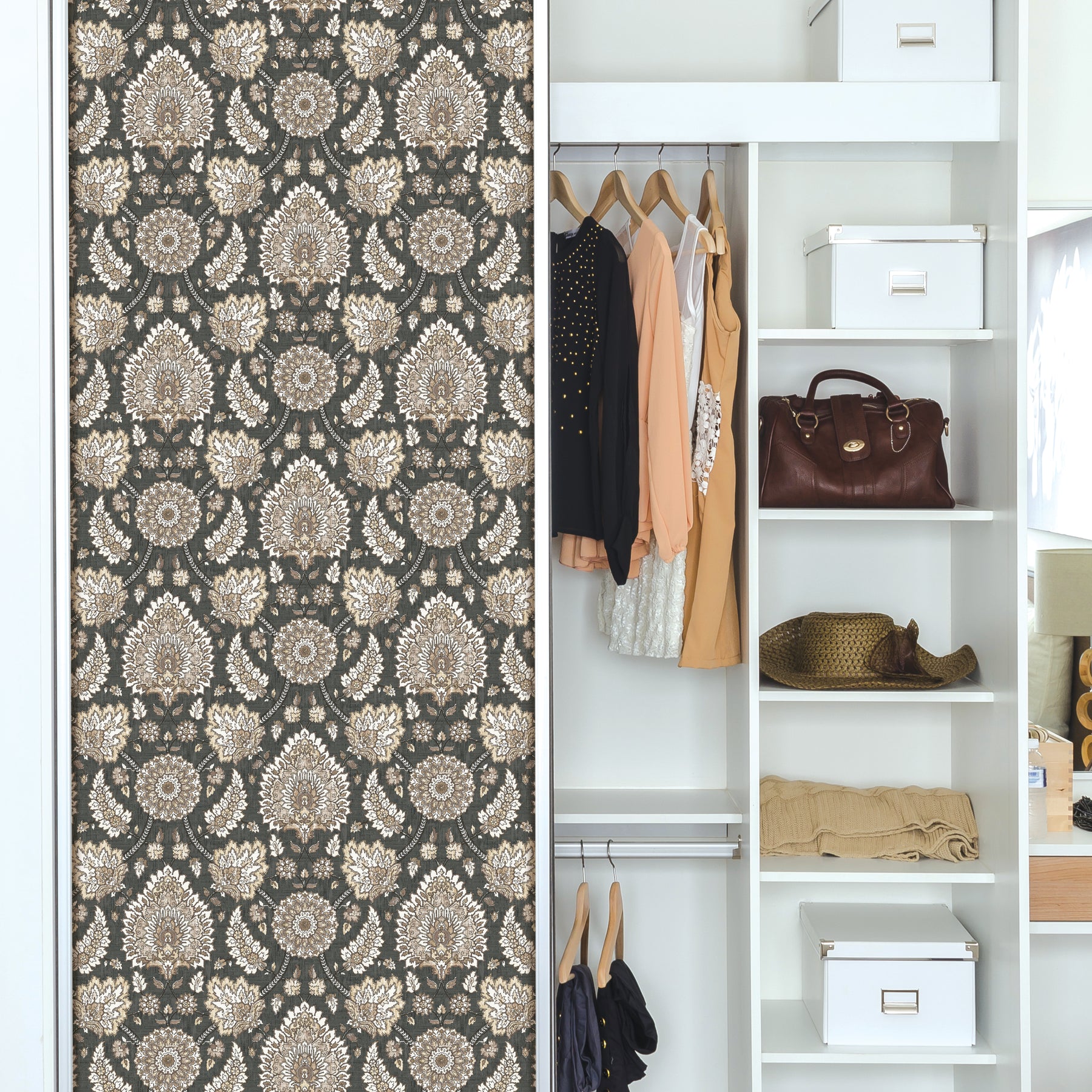 RMK12608PLW Peel and Stick Wallpaper in a room setting