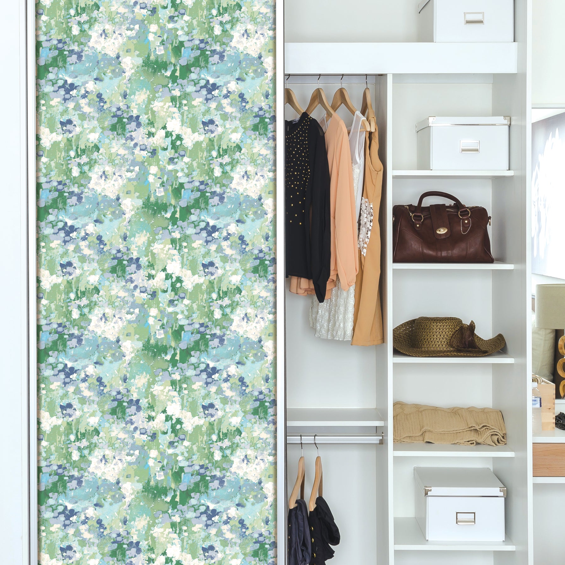 RMK12610PLW Peel and Stick Wallpaper in a room setting