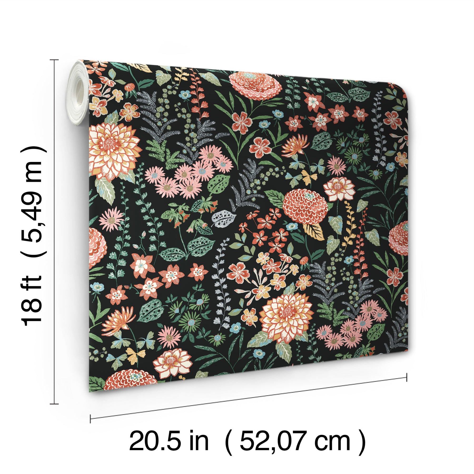 RMK12613PLW Peel and Stick Wallpaper - dimensions