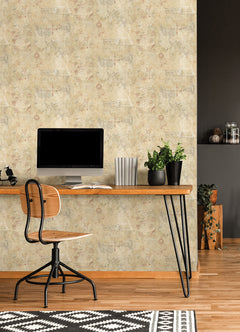 RMK12617RL Peel and Stick Wallpaper in a room setting