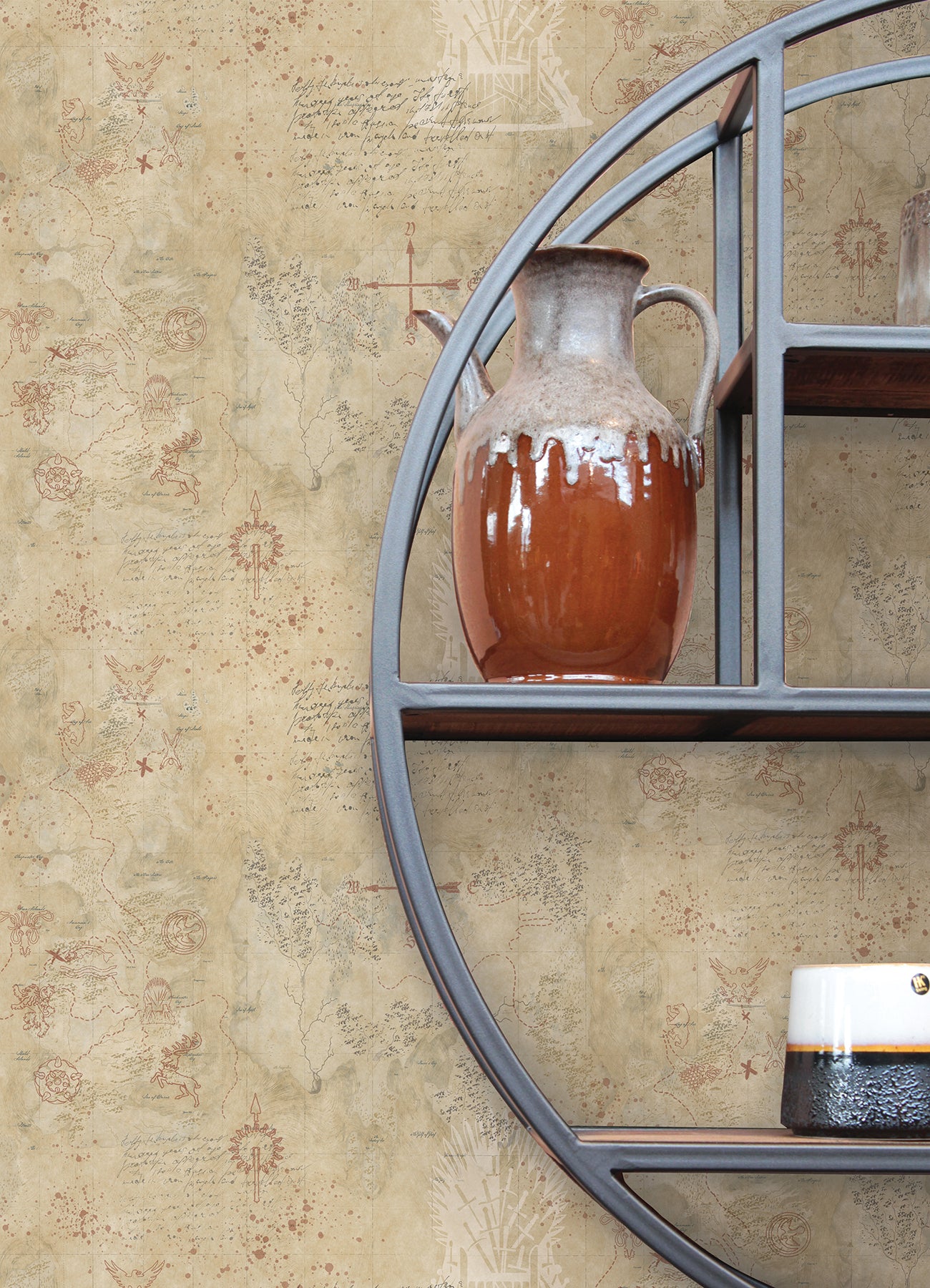 RMK12617RL Peel and Stick Wallpaper in a room setting