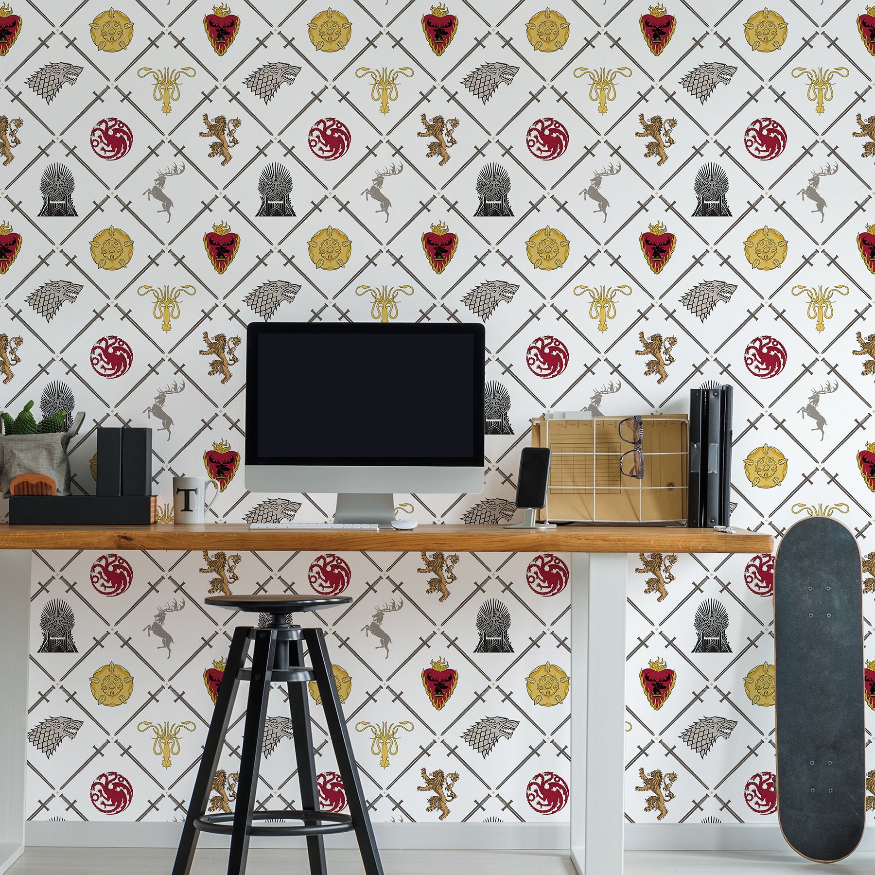 RMK12618RL Peel and Stick Wallpaper in a room setting