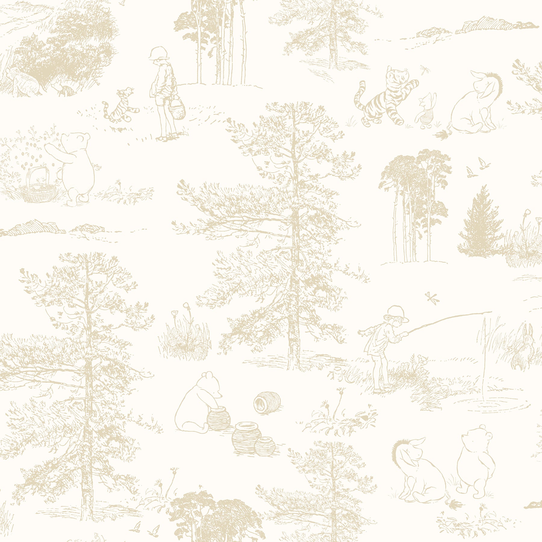 Winnie The Pooh P&S Wallpaper by WallPops