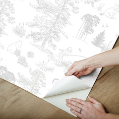 Winnie The Pooh P&S Wallpaper - how to peel