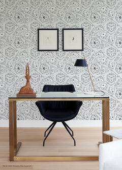 Dragons Peel and Stick Wallpaper in a room setting