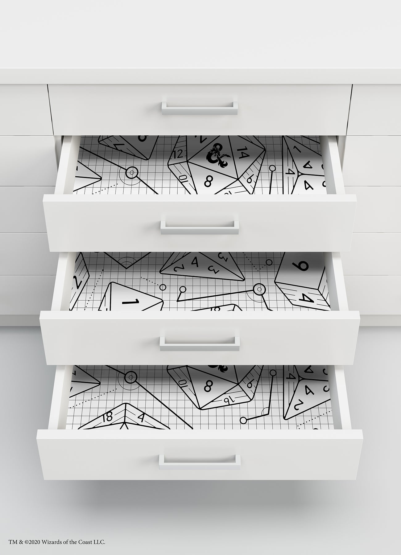 Dragons Peel and Stick Wallpaper in a room setting