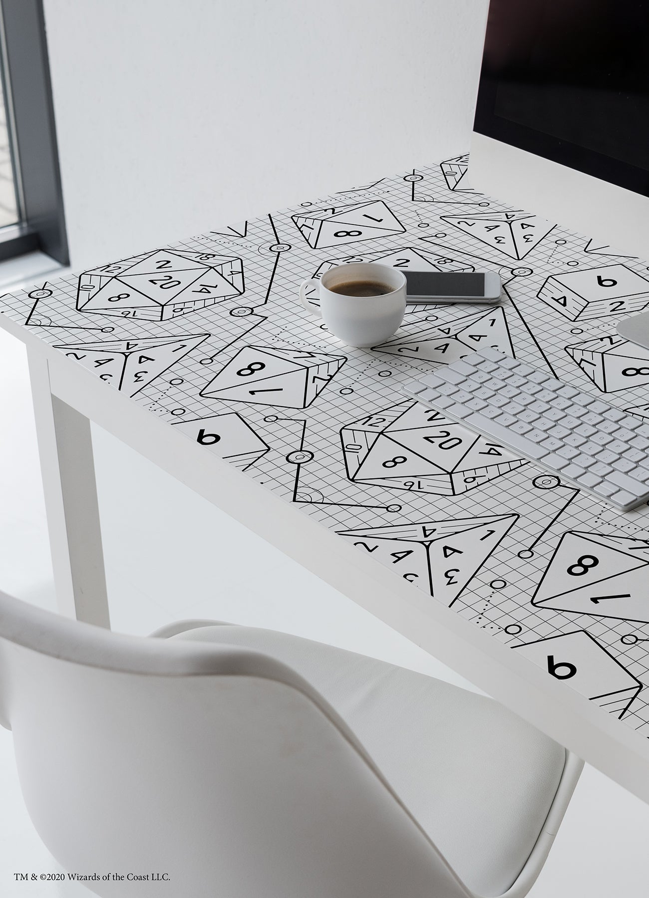 Dragons Peel and Stick Wallpaper in a room setting