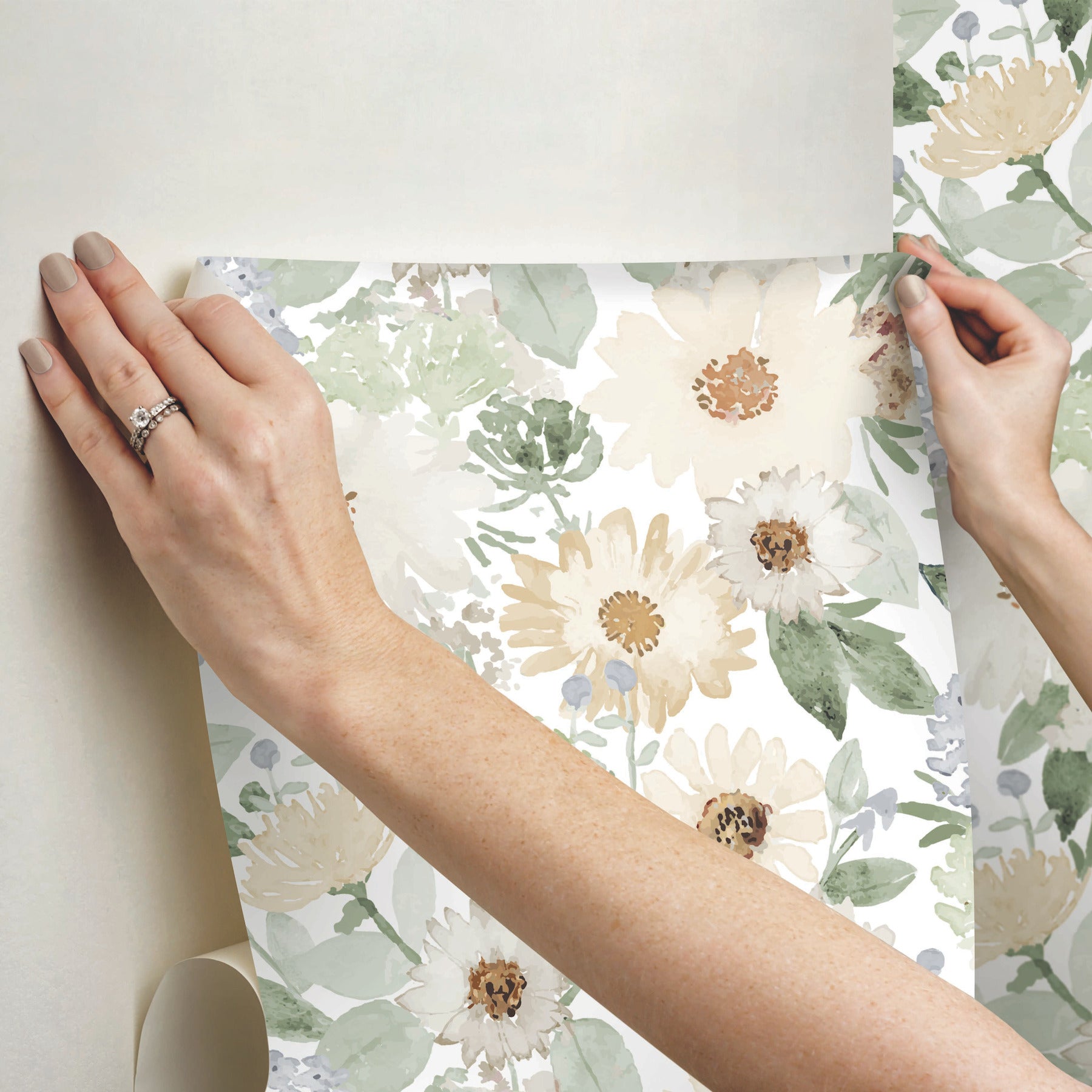 Clara Jean Peel and Stick Wallpaper - how to stick