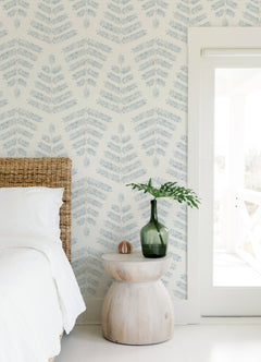 Cat Coquillette Leaflets Peel and Stick Wallpaper in a room setting