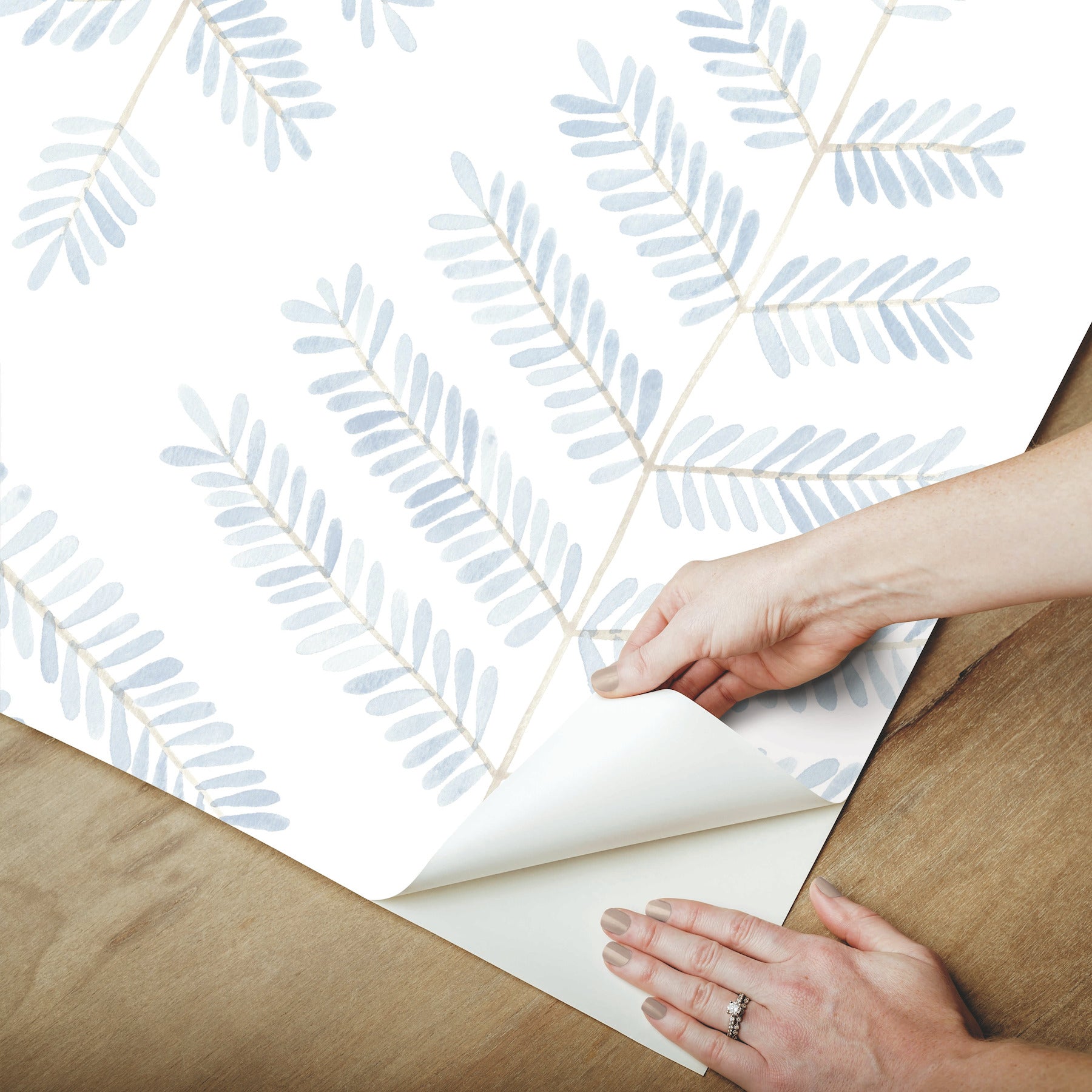 Cat Coquillette Leaflets Peel and Stick Wallpaper - how to peel