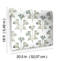 Cat Coquillette Gingko Peel and Stick Wallpaper - dimensions