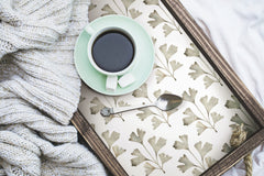 Cat Coquillette Gingko Peel and Stick Wallpaper in a room setting