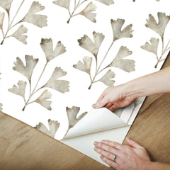 Cat Coquillette Gingko Peel and Stick Wallpaper - how to peel