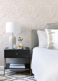 Cat Coquillette Burst Peel and Stick Wallpaper in a room setting