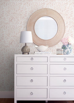 Cat Coquillette Burst Peel and Stick Wallpaper in a room setting