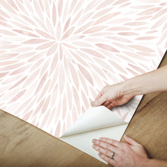 Cat Coquillette Burst Peel and Stick Wallpaper - how to peel