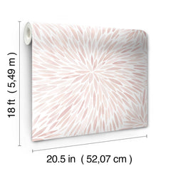 Cat Coquillette Burst Peel and Stick Wallpaper - dimensions