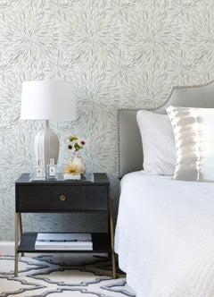 Cat Coquillette Burst Peel and Stick Wallpaper in a room setting