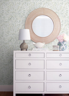 Cat Coquillette Burst Peel and Stick Wallpaper in a room setting