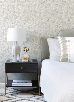 Cat Coquillette Burst Peel and Stick Wallpaper in a room setting