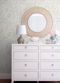 Cat Coquillette Burst Peel and Stick Wallpaper in a room setting