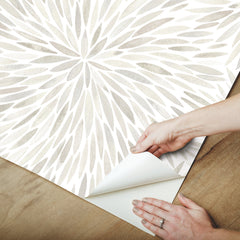 Cat Coquillette Burst Peel and Stick Wallpaper - how to peel