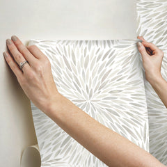Cat Coquillette Burst Peel and Stick Wallpaper - how to stick