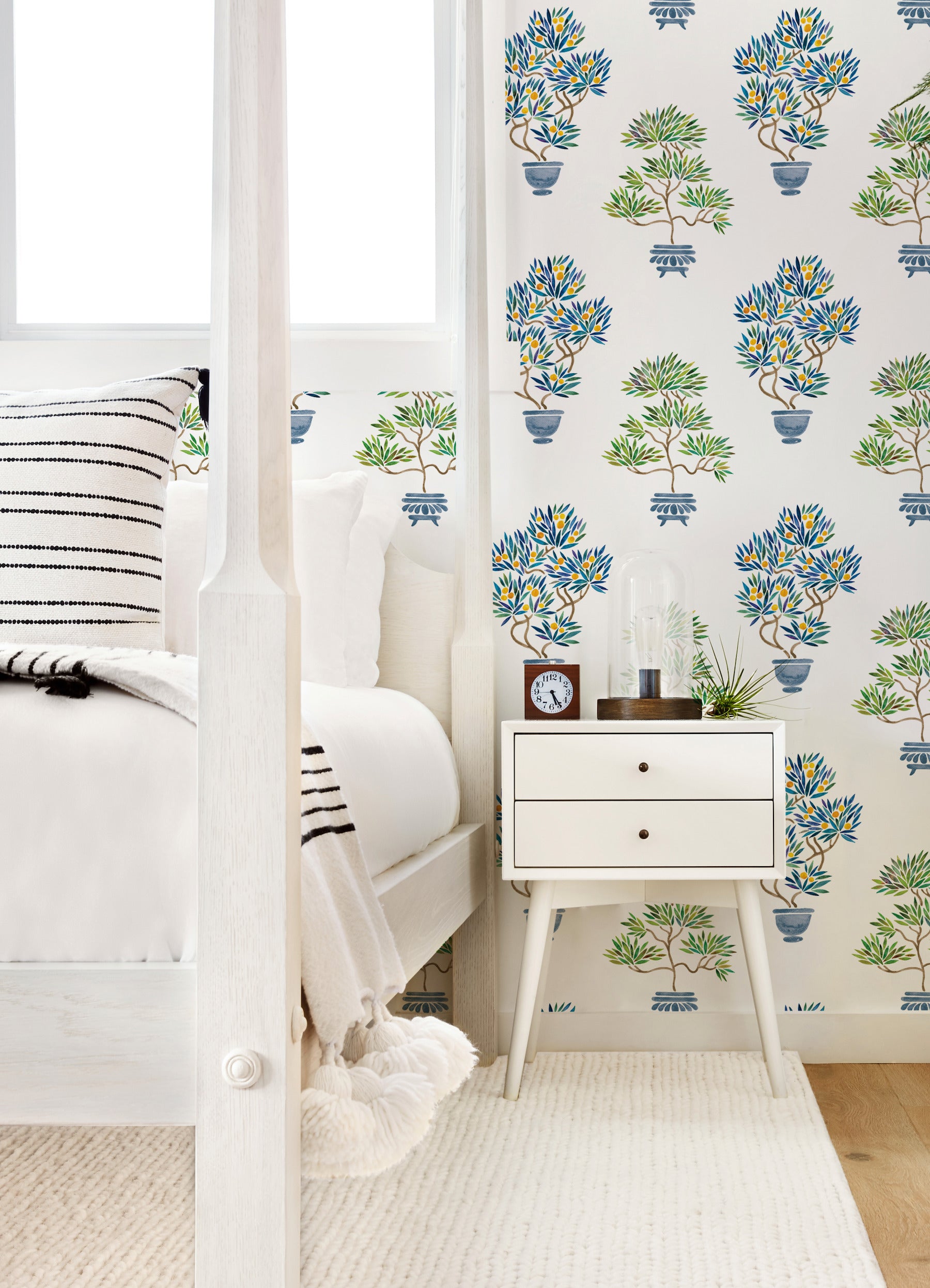 Cat Coquillette Bonsai Peel and Stick Wallpaper in a room setting