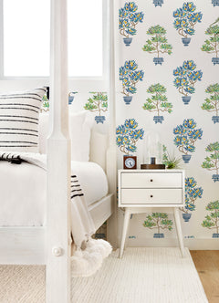 Cat Coquillette Bonsai Peel and Stick Wallpaper in a room setting
