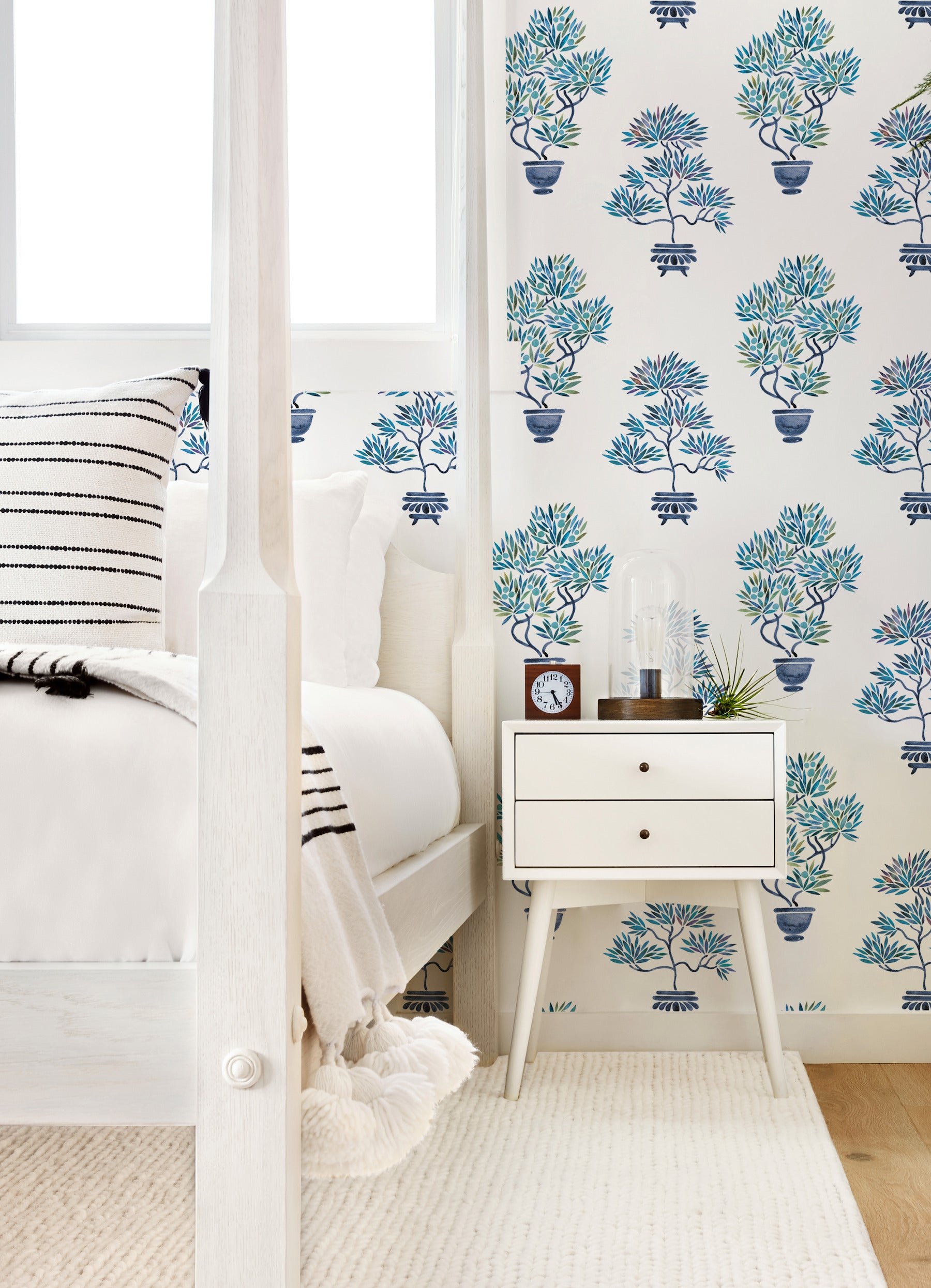 Cat Coquillette Bonsai P&S Wallpaper in a room setting