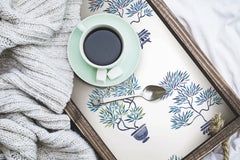 Cat Coquillette Bonsai P&S Wallpaper in a room setting
